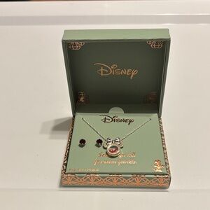 Disney necklace/earring set